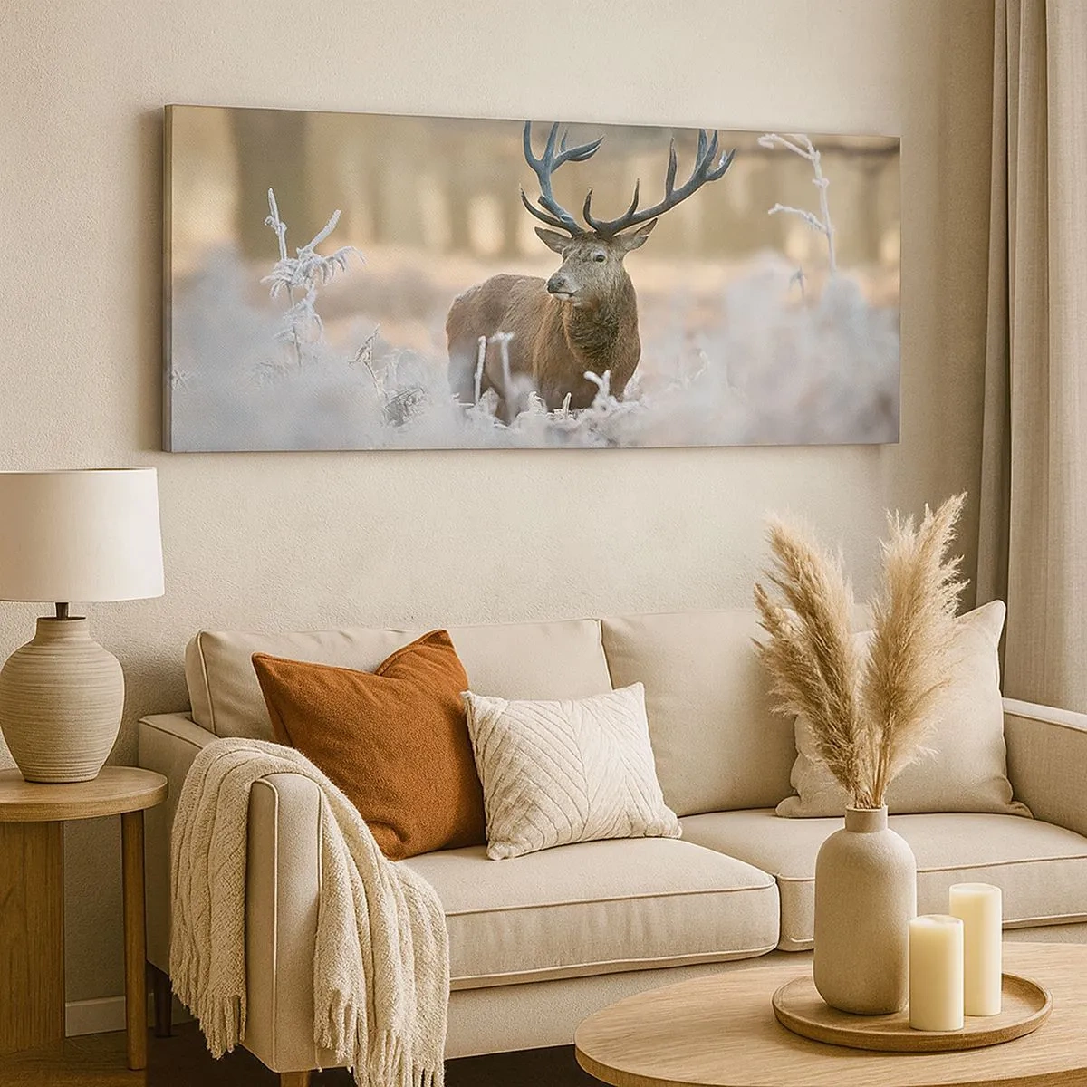 Bild auf Leinwand - Leinwandbild - Ein flotter Morgen - 100x40 cm