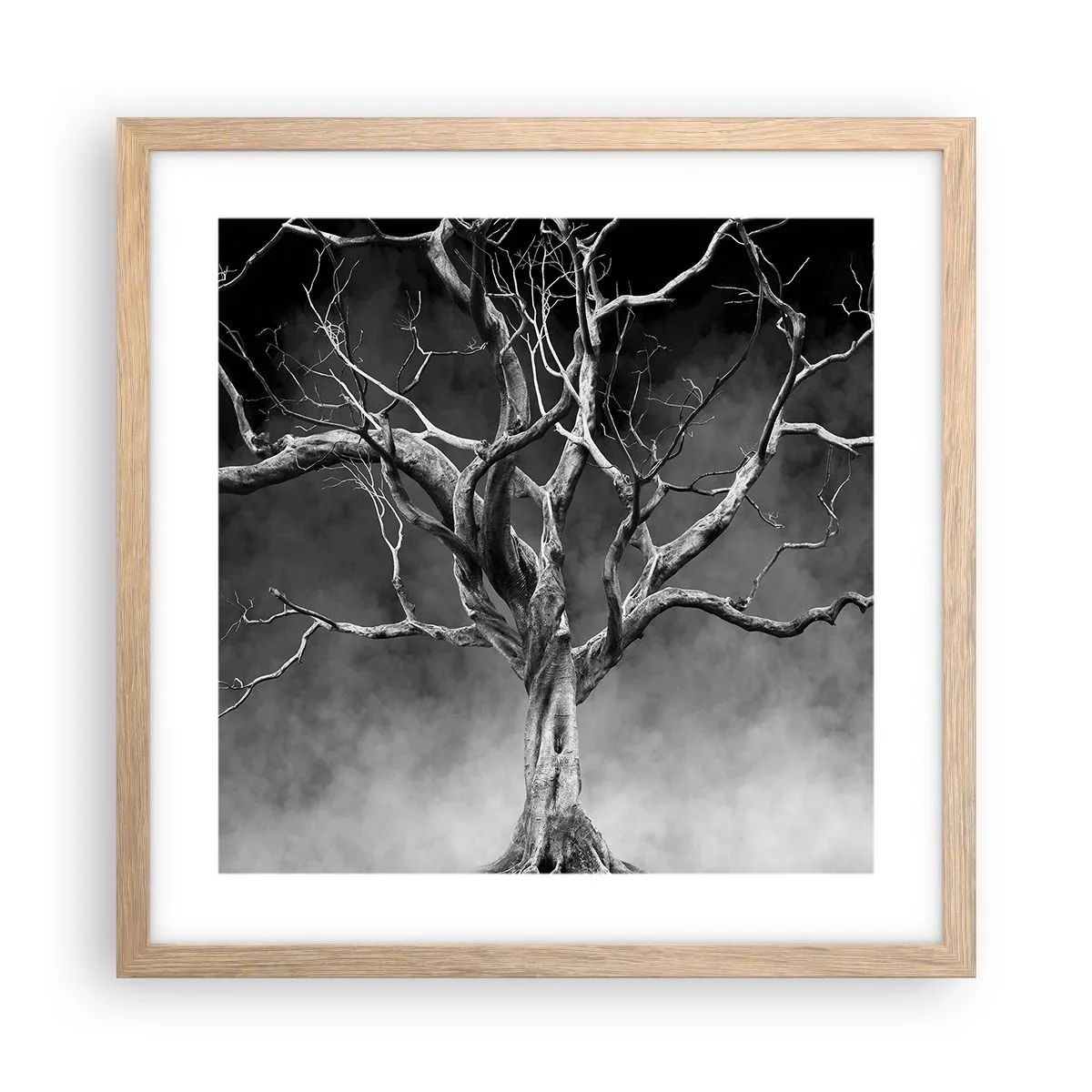 Poster in einem Rahmen aus heller Eiche - Ursprünglich und heilig - 40x40 cm