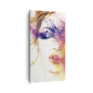 Bild auf Leinwand - Leinwandbild - Regenbogenschwindel - 55x100 cm