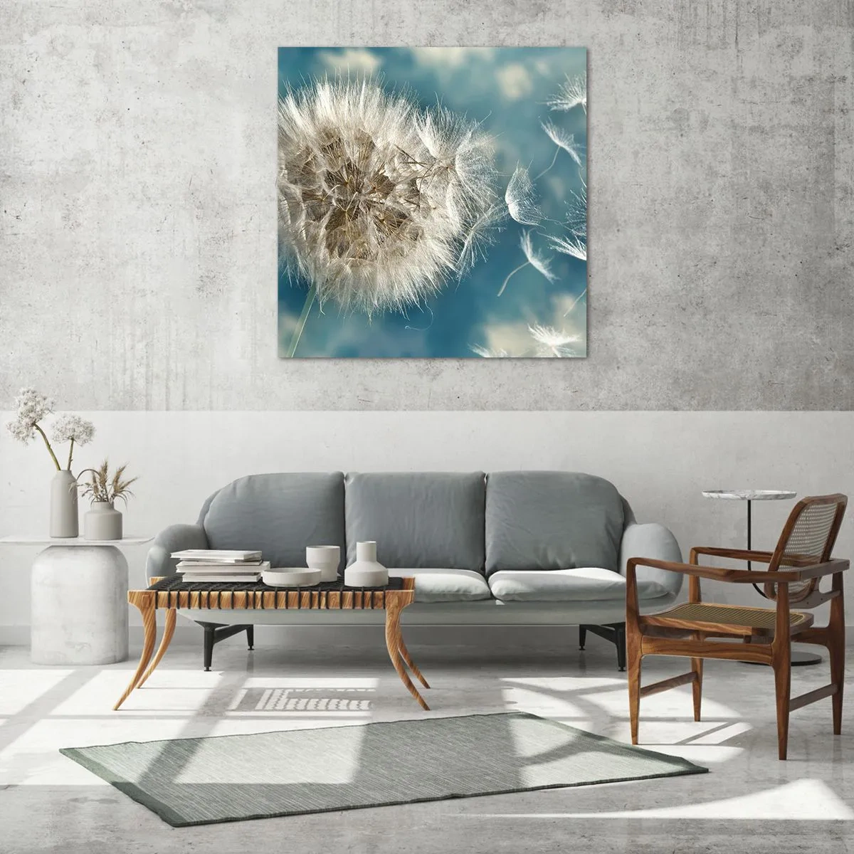 Glasbild - Bild auf glas - Engelsatem - 50x50 cm