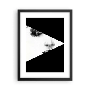 Poster in einem schwarzem Rahmen - Immer unentdeckt - 30x40 cm