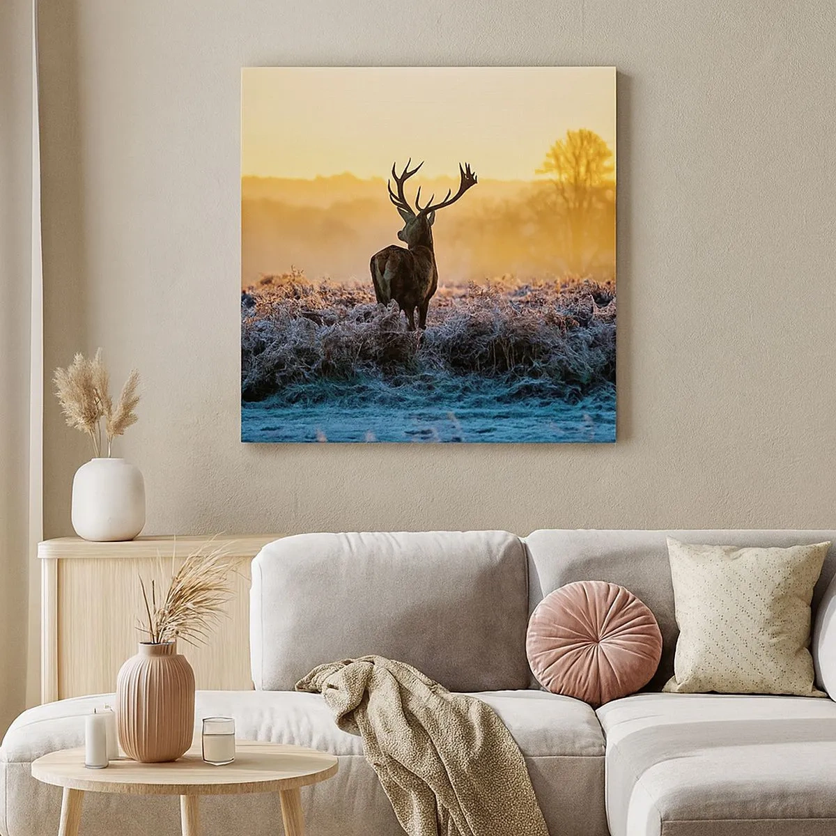 Bild auf Leinwand - Leinwandbild - Gekrönt auf seinem Besitz - 30x30 cm