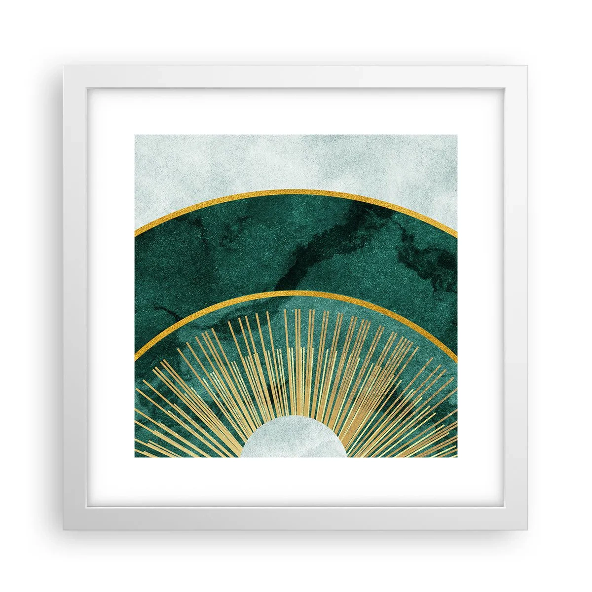 Poster in einem weißen Rahmen - Anderes Sonnensystem - 30x30 cm