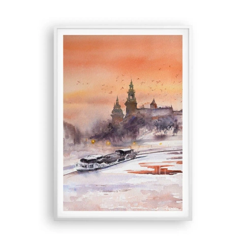 Poster in einem weißen Rahmen - Königlicher Sonnenuntergang - 70x100 cm