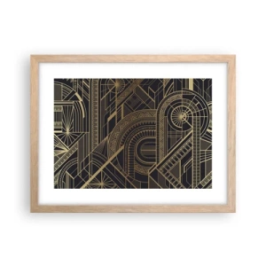 Poster in einem Rahmen aus heller Eiche - Konzepte, Ideen, Pläne - 40x30 cm