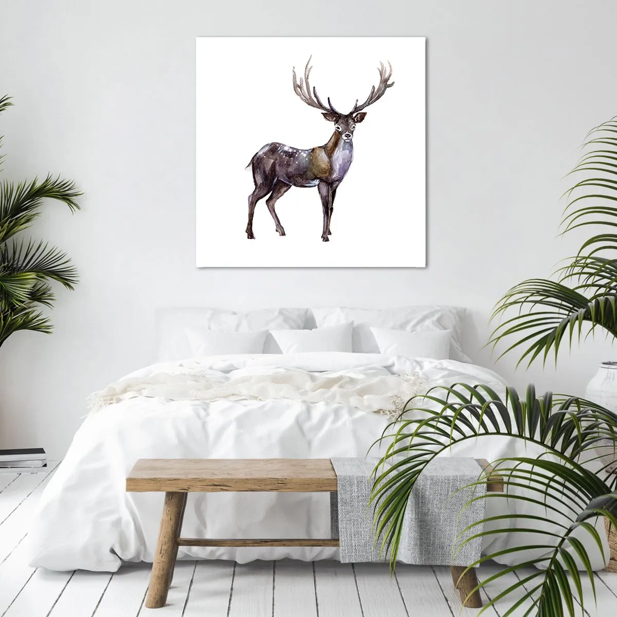Bild auf Leinwand - Leinwandbild - König des nördlichen Waldes - 40x40 cm