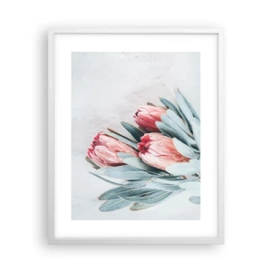 Poster in einem weißen Rahmen - Schämen sich für ihre eigene Schönheit - 40x50 cm