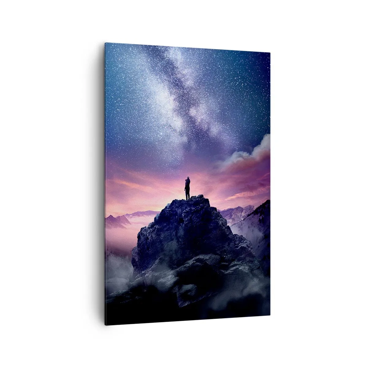 Bild auf Leinwand - Leinwandbild - Und er fühlte das Leben - 80x120 cm