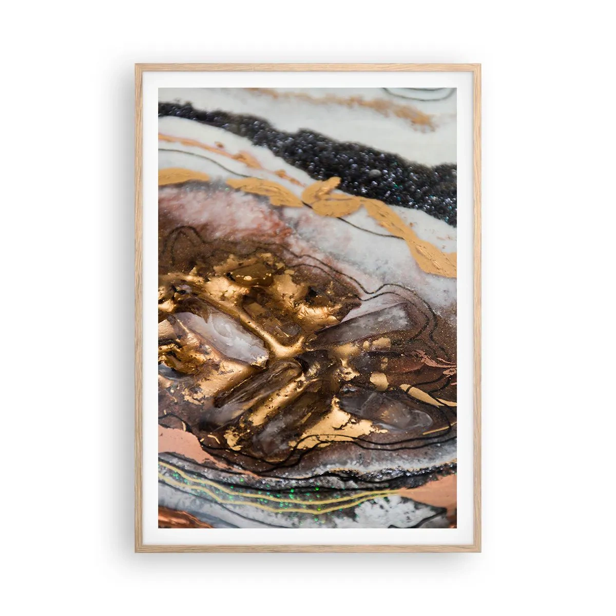 Poster in einem Rahmen aus heller Eiche - Das Element der Erde - 70x100 cm