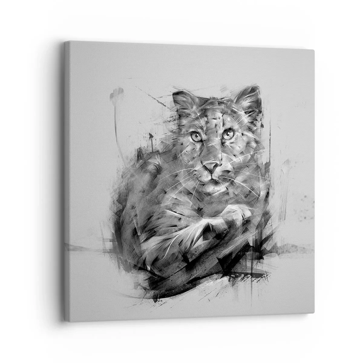 Bild auf Leinwand - Leinwandbild - Ja, ich höre aufmerksam zu - 30x30 cm