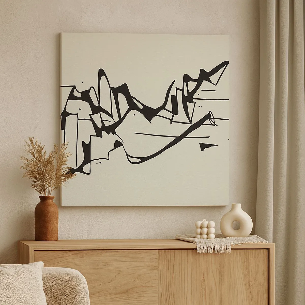 Bild auf Leinwand - Leinwandbild - Vielleicht eine Landschaft - 30x30 cm