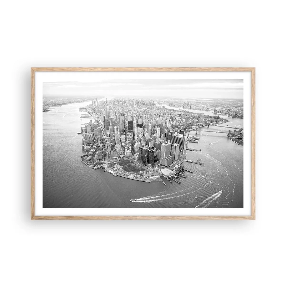 Poster in einem Rahmen aus heller Eiche - Und wie kann es man nicht lieben? - 91x61 cm