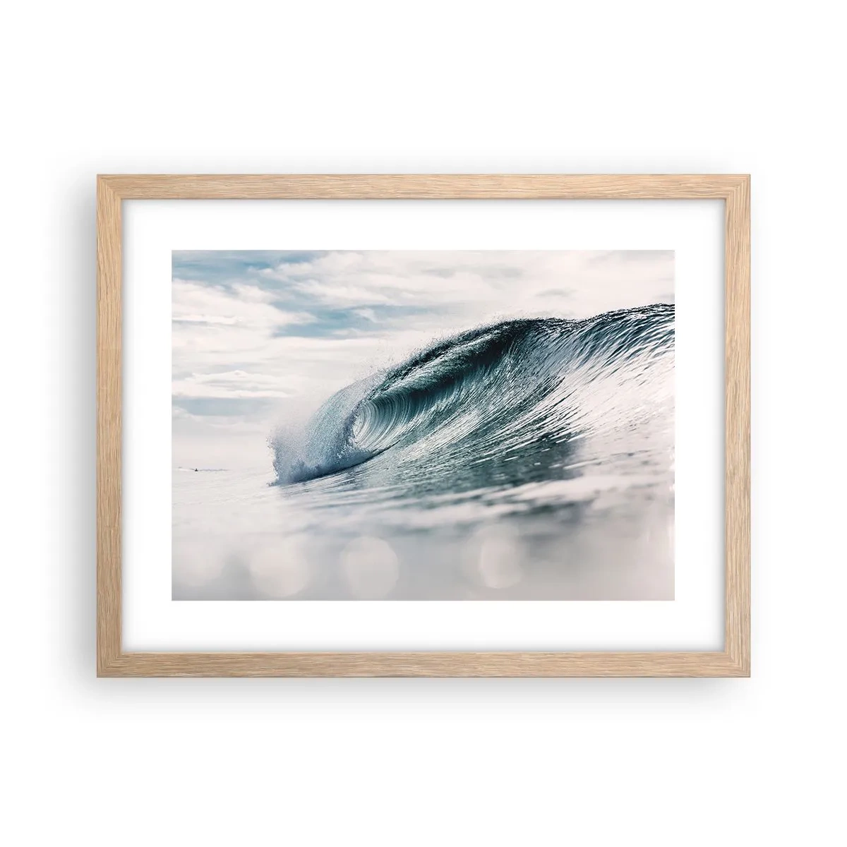 Poster in einem Rahmen aus heller Eiche - Wasserspitze - 40x30 cm
