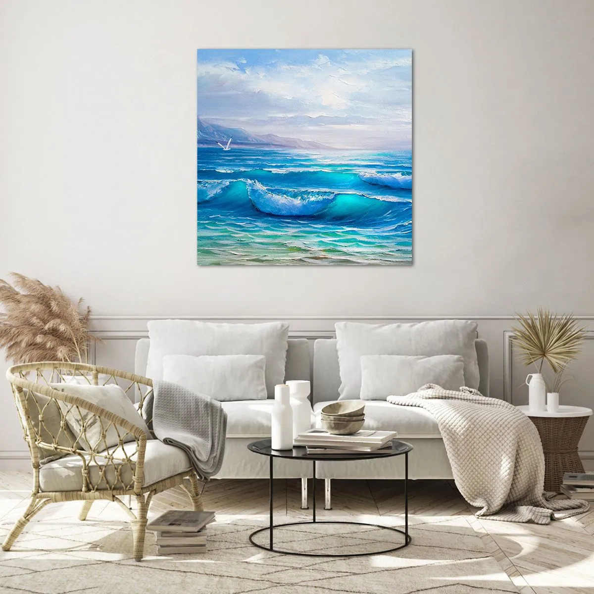 Glasbild - Bild auf glas - Es bringt Erleichterung - 50x50 cm