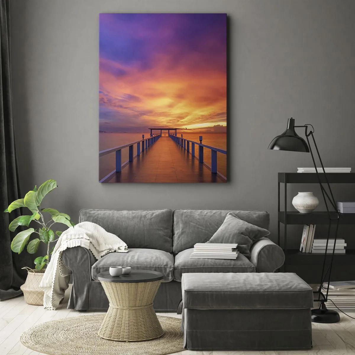 Bild auf Leinwand - Leinwandbild - Ohne Ende - 55x100 cm