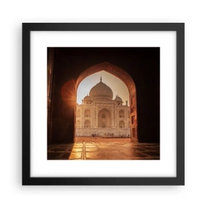 Poster in einem schwarzem Rahmen - Denkmal der überirdischen Liebe - 30x30 cm