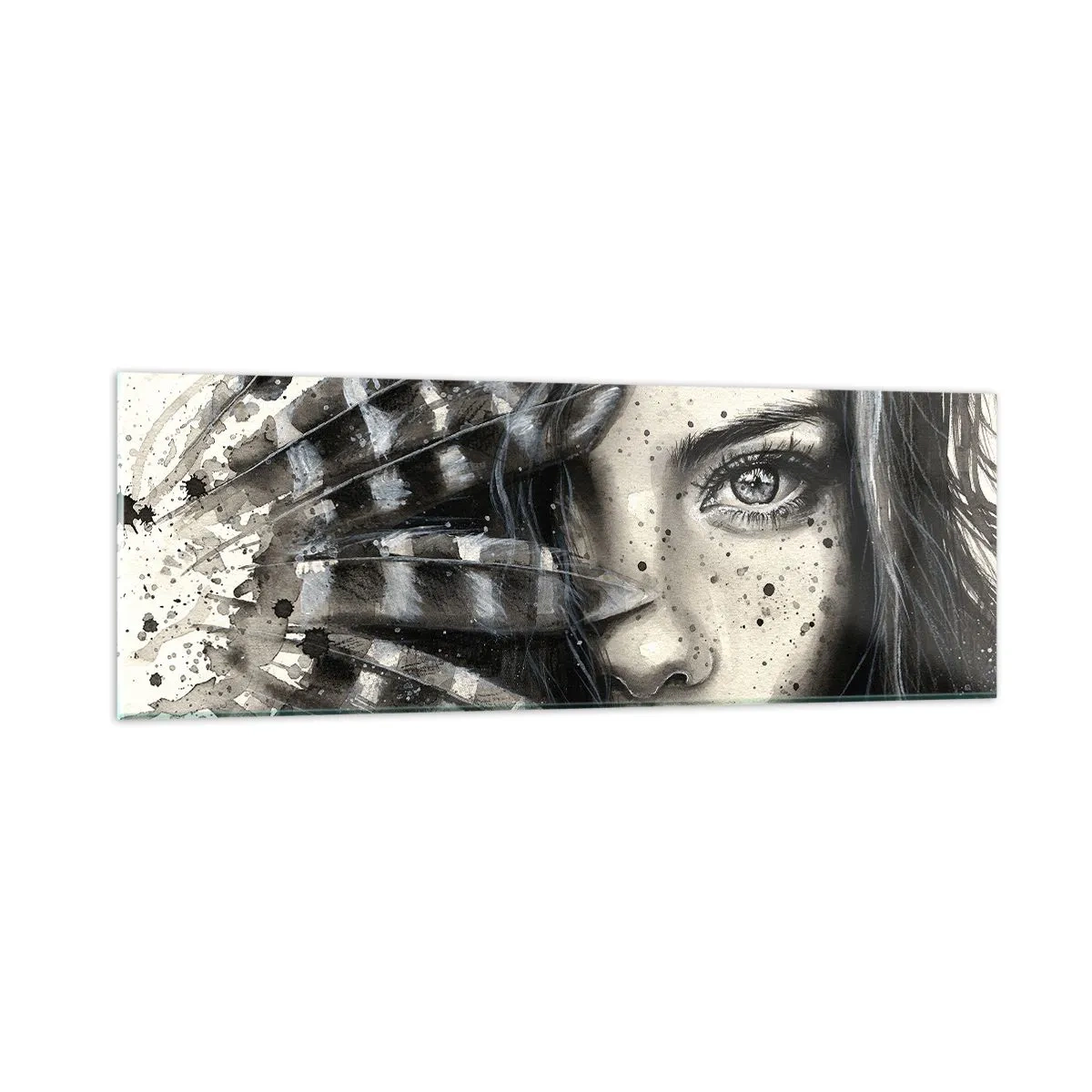 Glasbild - Bild auf glas - Wilde Schönheit - 90x30 cm