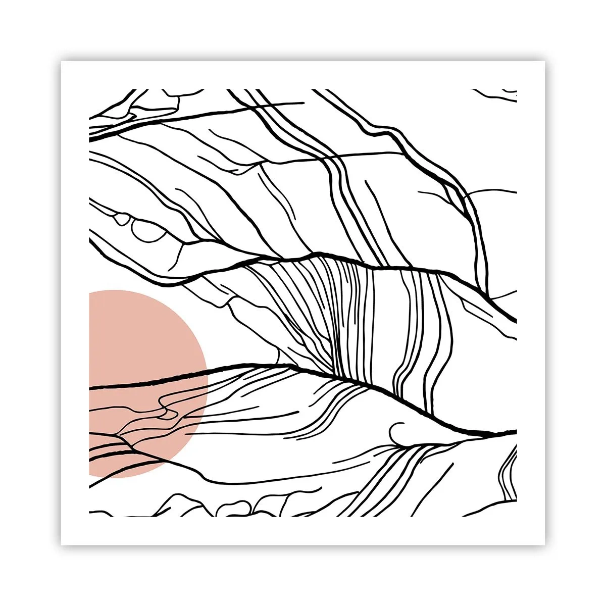 Poster - In einem Netz aus Zweigen - 60x60 cm