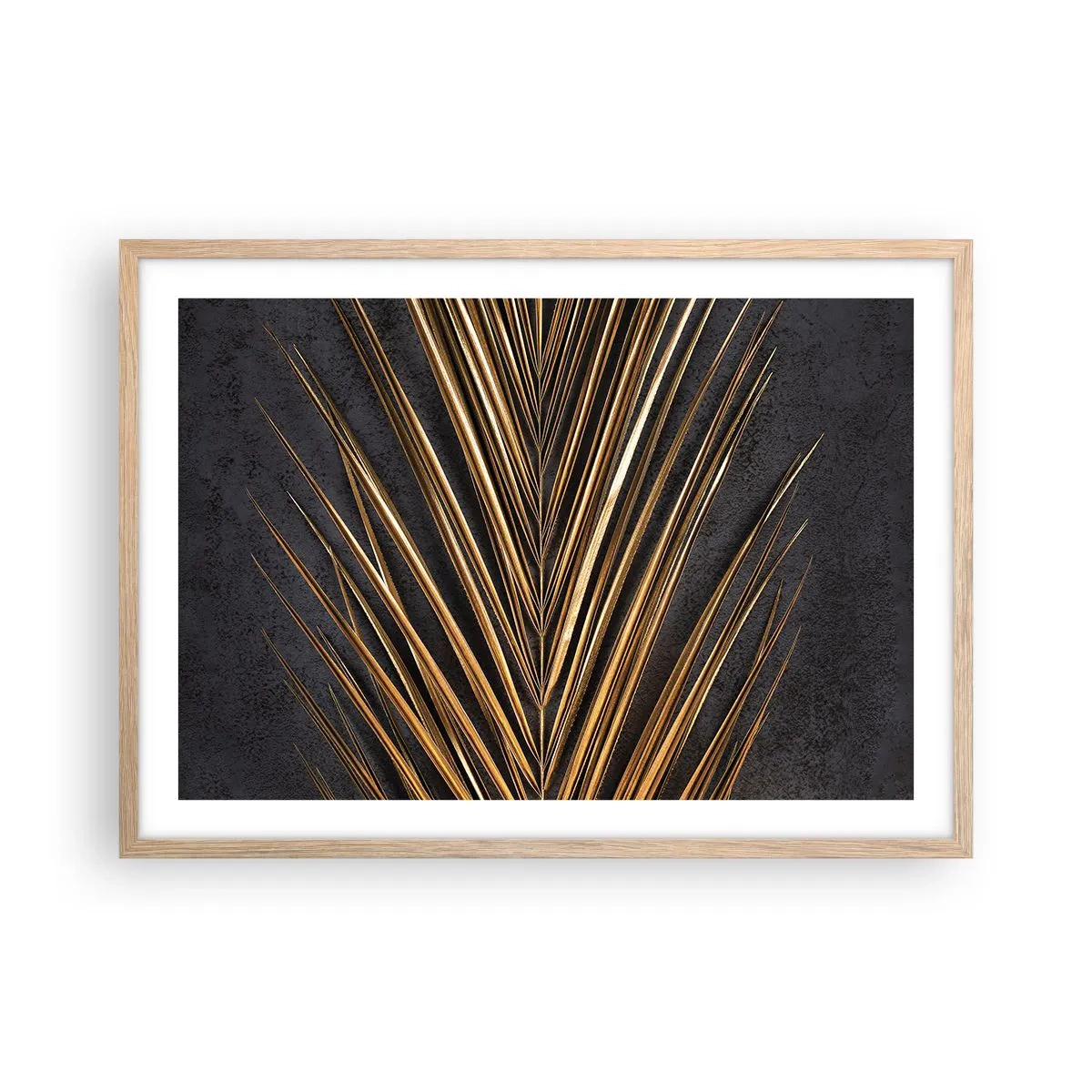 Poster in einem Rahmen aus heller Eiche - Das Gold der Tropen - 70x50 cm