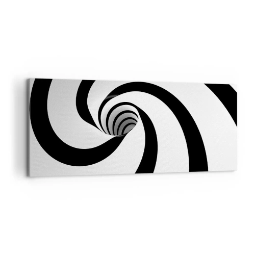 Bild auf Leinwand - Leinwandbild - Dem Wirbel nachgeben? - 100x40 cm