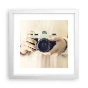 Poster in einem weißen Rahmen - Um mehr zu sehen ... - 30x30 cm