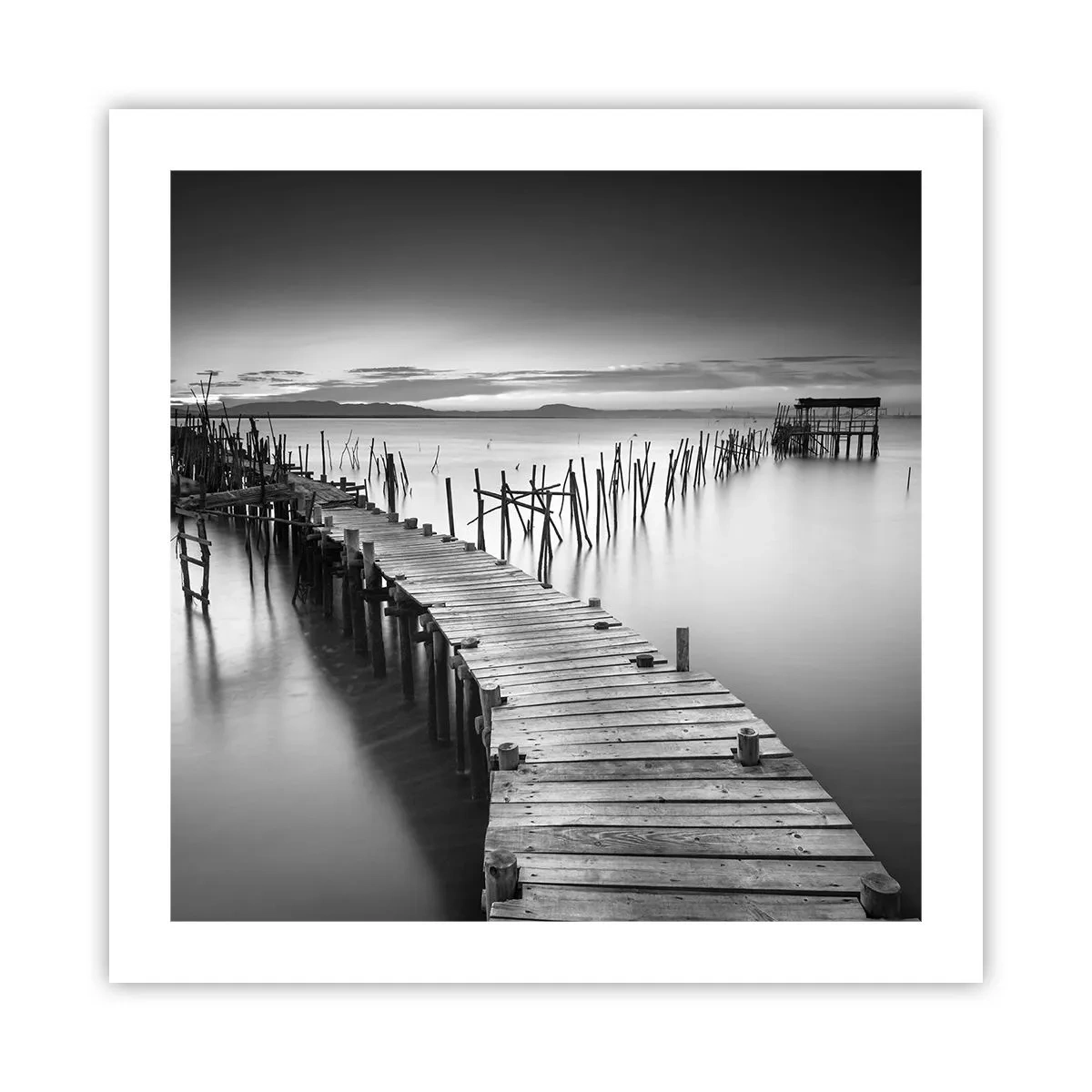 Poster - Der Frieden eines vergessenen Ufers - 50x50 cm