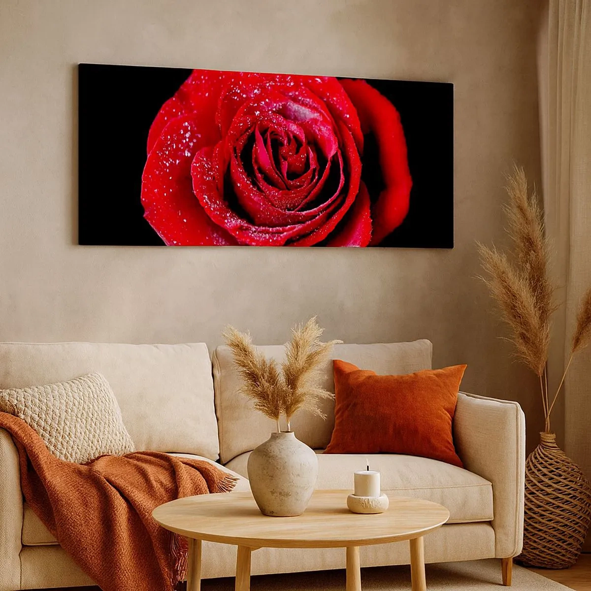 Bild auf Leinwand - Leinwandbild - Das ist Liebe - 100x40 cm