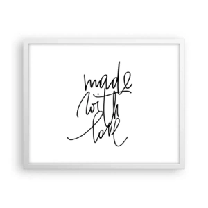 Poster in einem weißen Rahmen - Die beste Marke - 50x40 cm