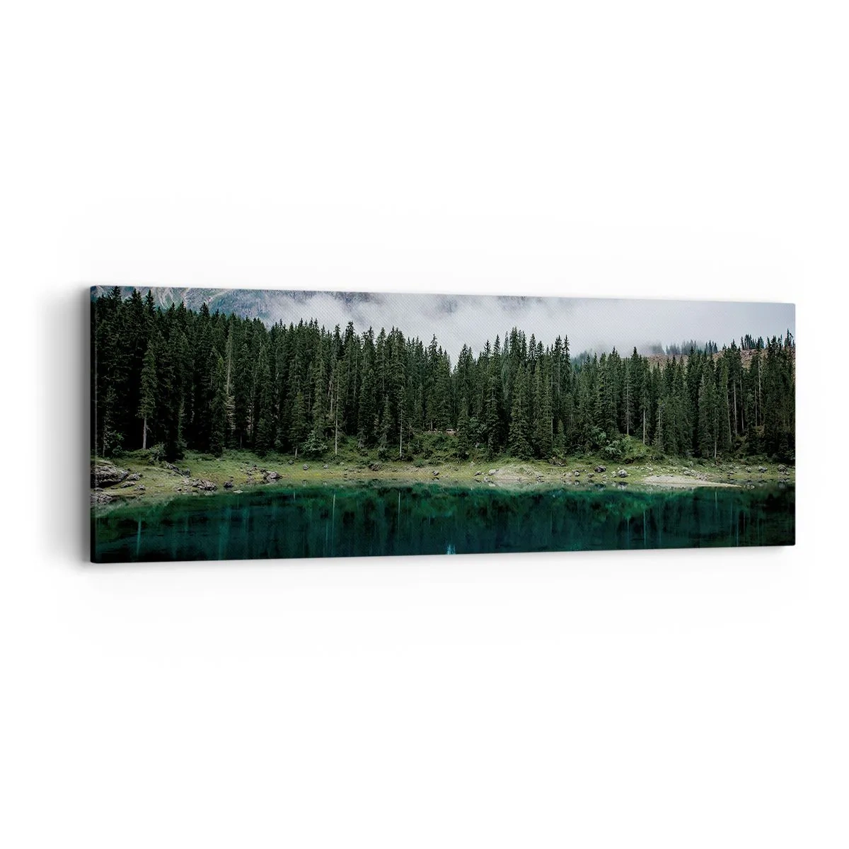 Bild auf Leinwand - Leinwandbild - Leise, leise, lass uns das Trinkwasser nicht wecken ... - 90x30 cm