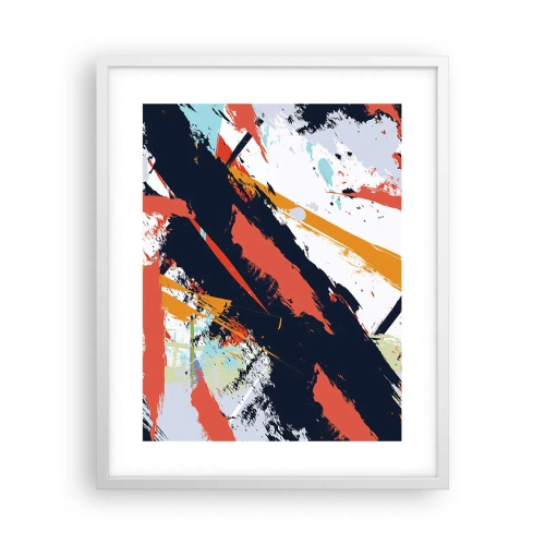 Poster in einem weißen Rahmen - Dynamische Komposition - 40x50 cm