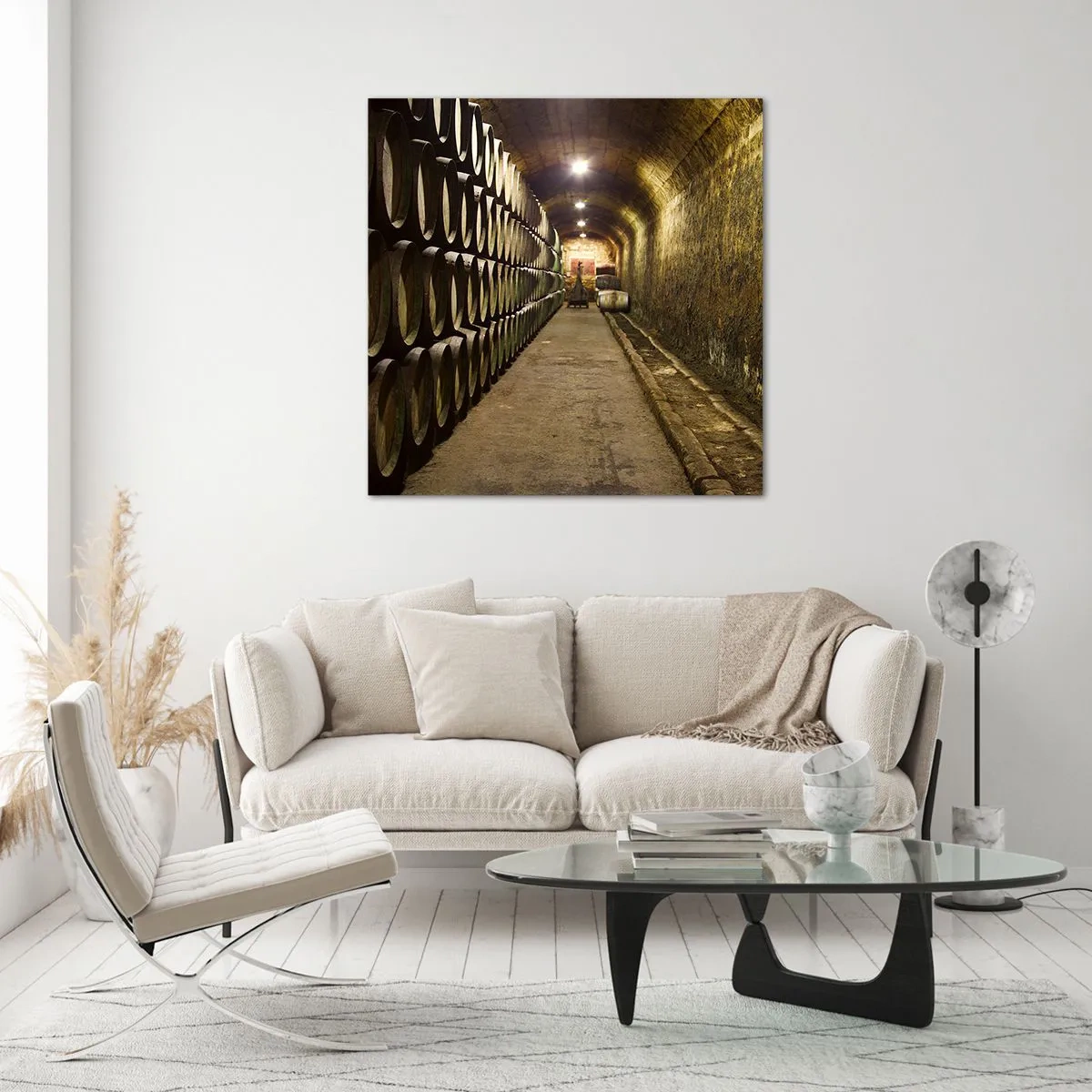 Glasbild - Bild auf glas - Es ist gut, sich hinzulegen - 40x40 cm