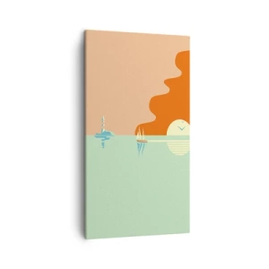 Bild auf Leinwand - Leinwandbild - Die perfekte Meereslandschaft - 45x80 cm