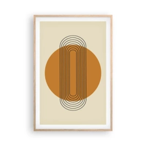 Poster in einem Rahmen aus heller Eiche - Perfekter Plan - 61x91 cm