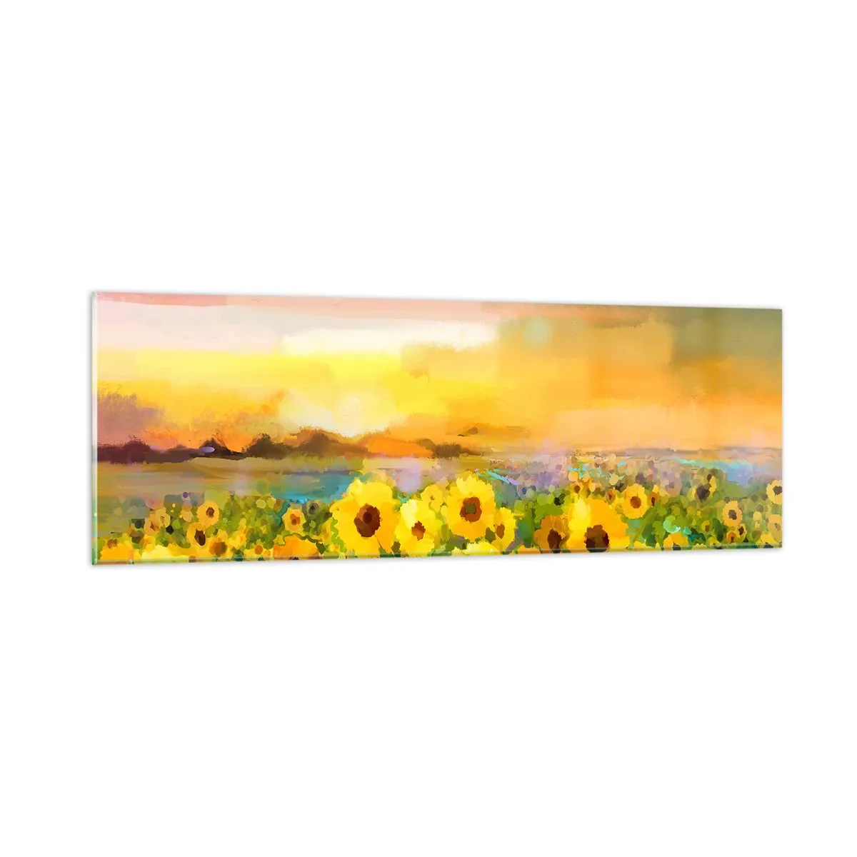 Glasbild - Bild auf glas - Die Sonne selbst ist auf die Erde herabgestiegen - 90x30 cm