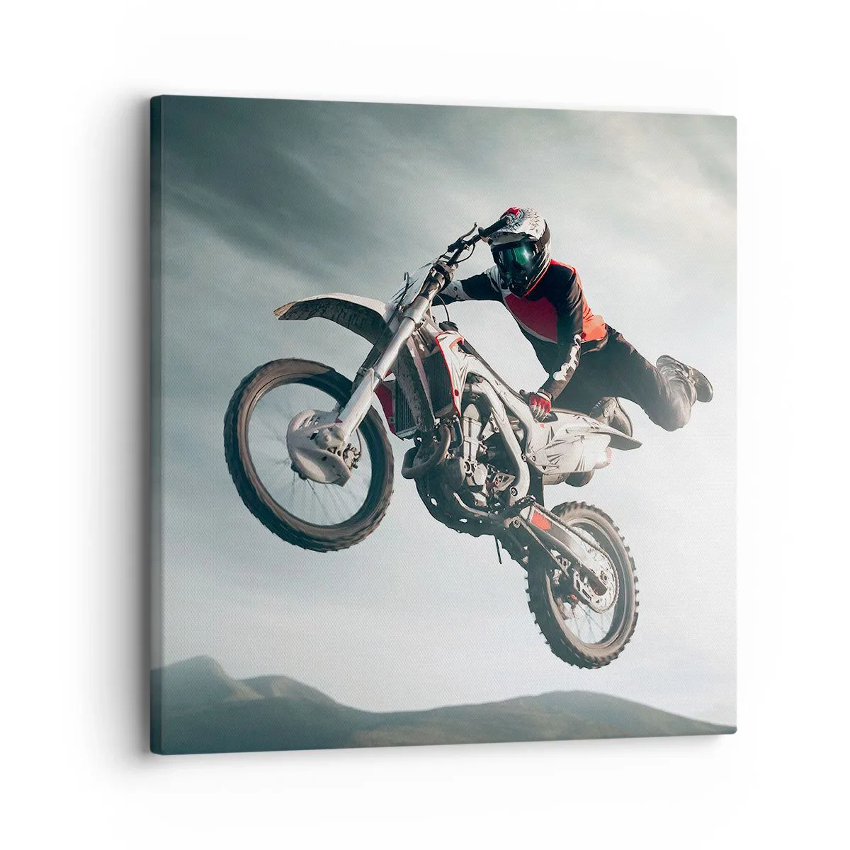 Bild auf Leinwand - Leinwandbild - Kein Spaß ohne Risiko - 30x30 cm