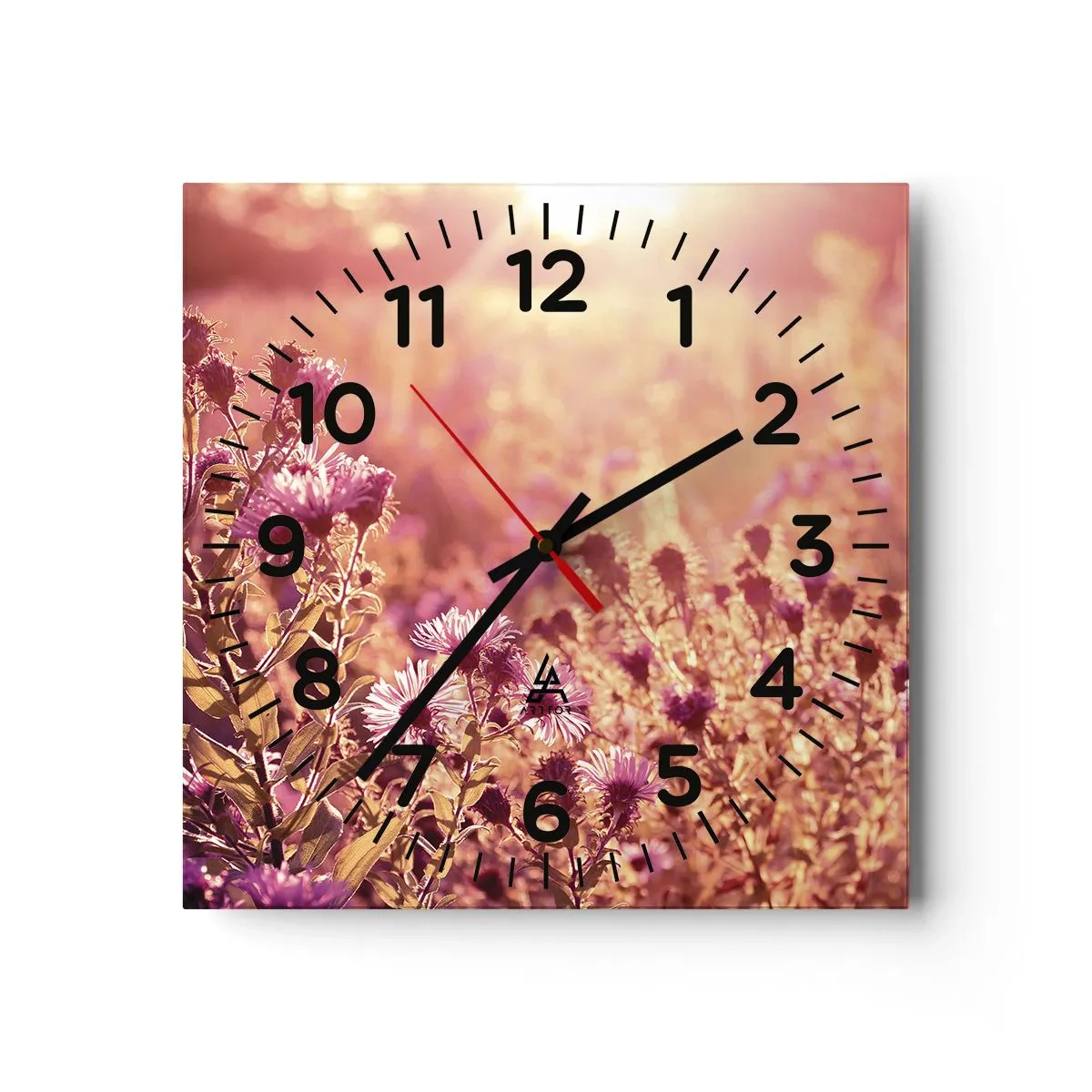 Wanduhr - Glasuhr - Bevor der Sommer vorbei ist - 30x30 cm