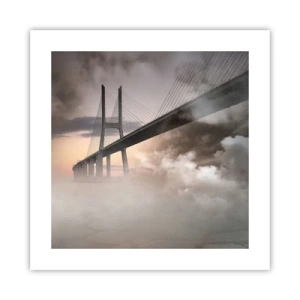 Poster - Auf dem Fluss, den es nicht gibt - 40x40 cm