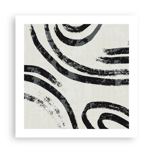 Poster - Bei Hälfte angehalten - 50x50 cm