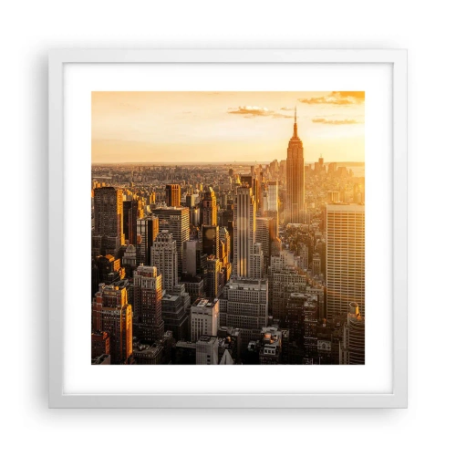 Poster in einem weißen Rahmen - In der Sonne wachsen - 40x40 cm