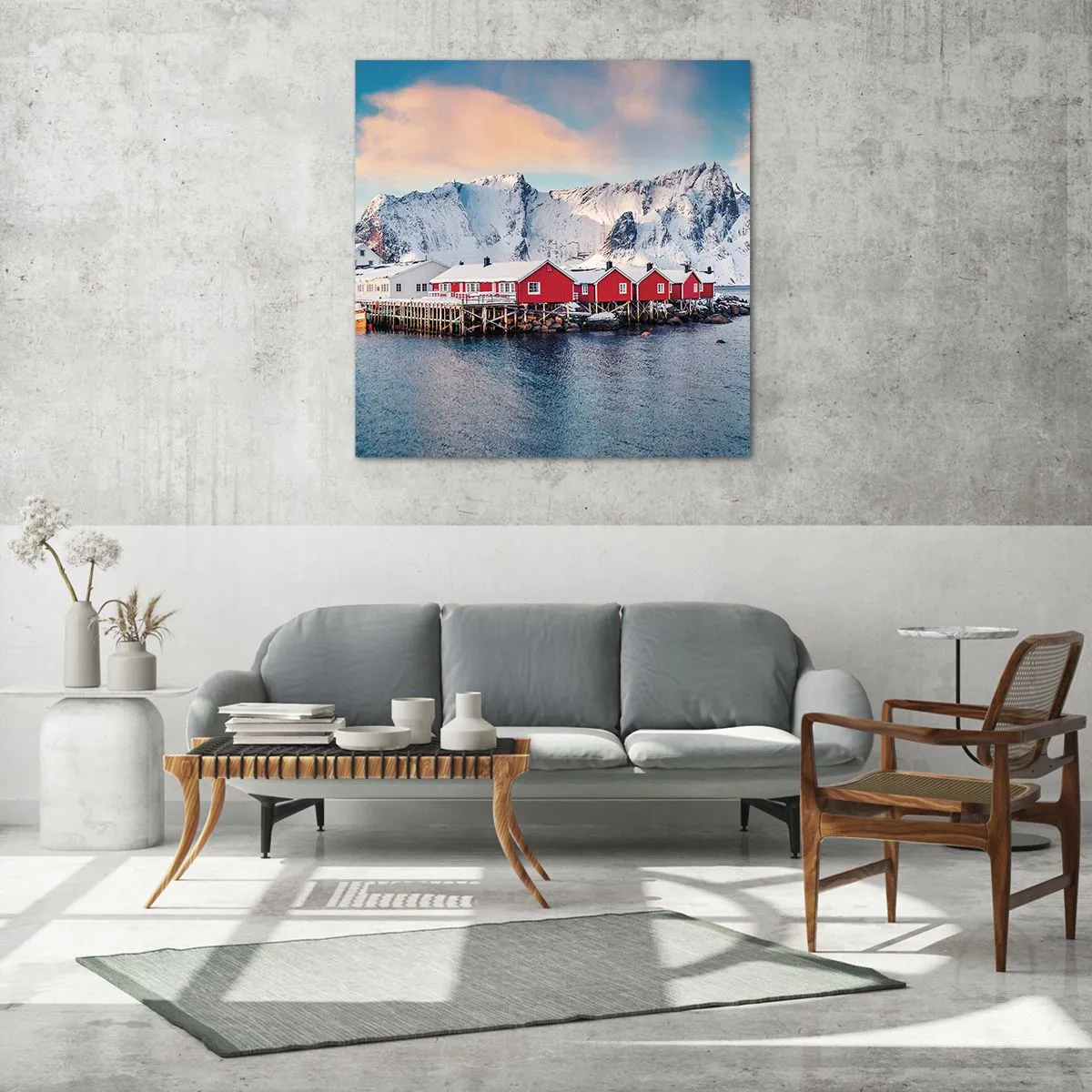 Glasbild - Bild auf glas - Nördlicher Rückzug - 50x50 cm