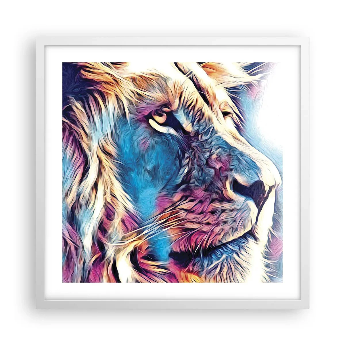 Poster in einem weißen Rahmen - Die Weisheit der Natur - 50x50 cm