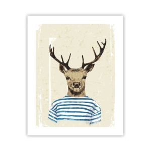 Poster - Weil ich gestreifte T-Shirts mag! - 40x50 cm