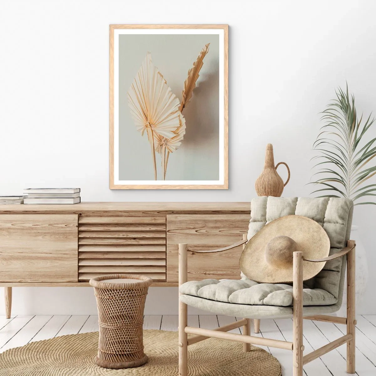 Poster in einem Rahmen aus heller Eiche - Wenn Sie Erleichterung brauchen - 70x100 cm