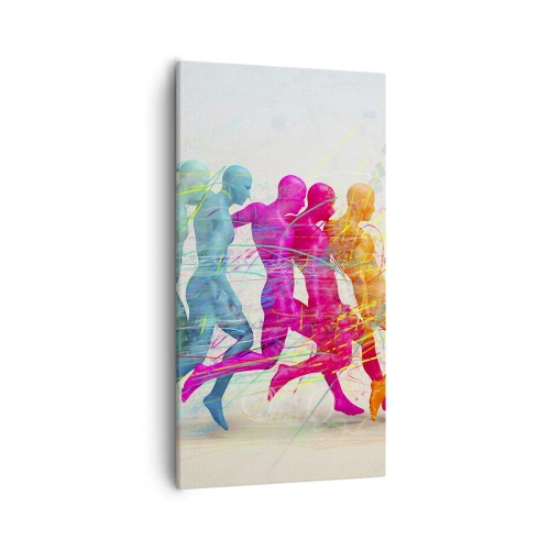 Bild auf Leinwand - Leinwandbild - Harmonie der Bewegung - 55x100 cm