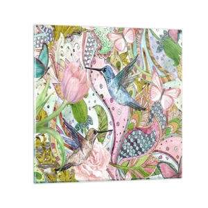 Glasbild - Bild auf glas - Verstrickt in Weinreben - 50x50 cm