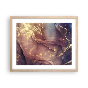 Poster in einem Rahmen aus heller Eiche - Materie und Geist - 50x40 cm