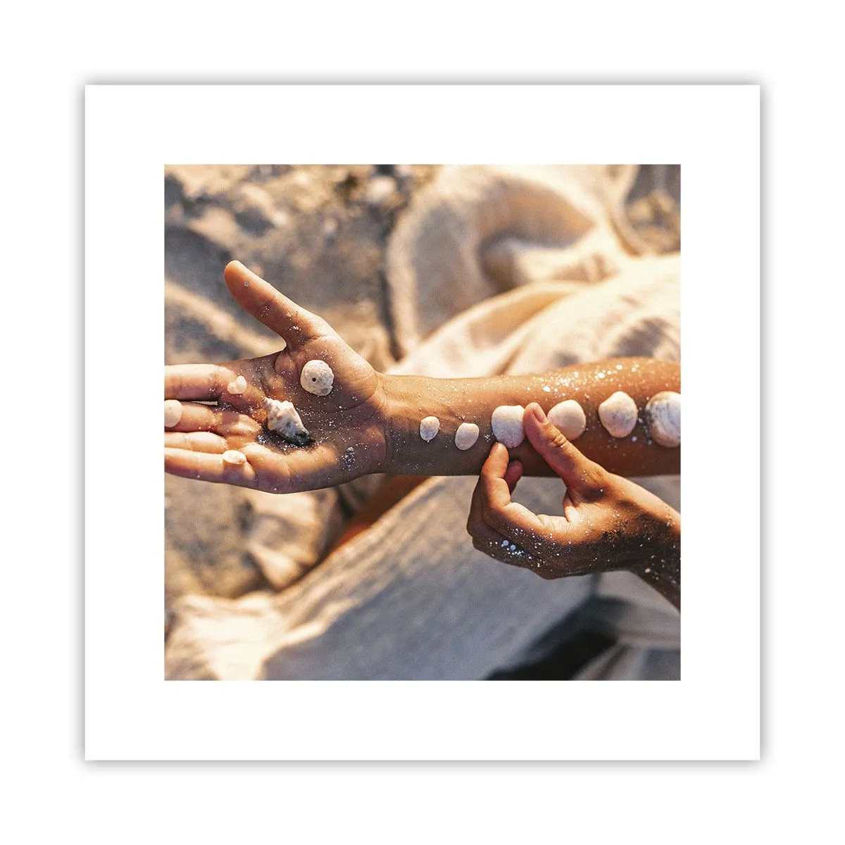 Poster - Schönheit an Ihren Fingerspitzen - 30x30 cm