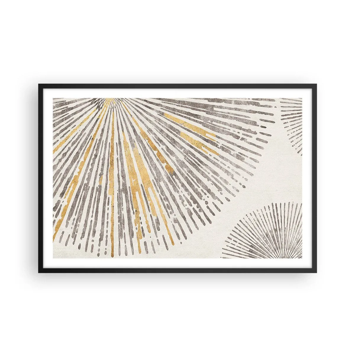 Poster in einem schwarzem Rahmen - Schönheit des Strahls - 91x61 cm