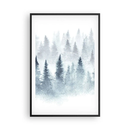 Poster in einem schwarzem Rahmen - In Nebel gehüllt - 61x91 cm