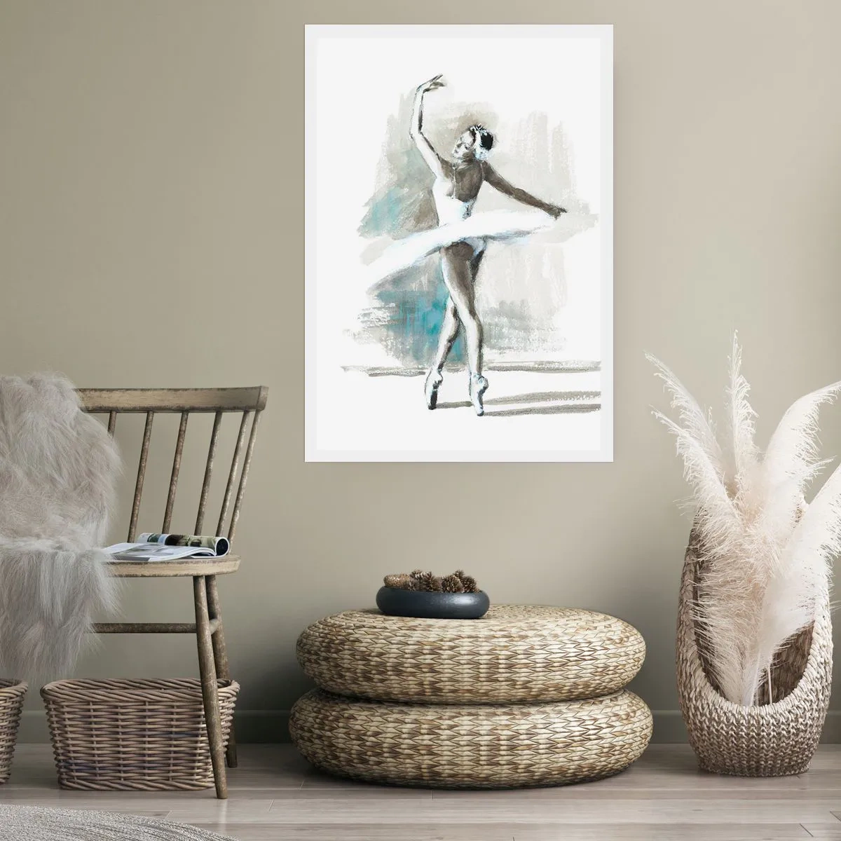Poster - In einen Schwan verzaubert - 30x40 cm